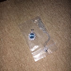 Blue stone necklace